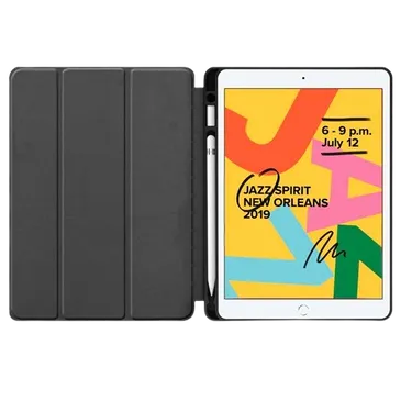 Just in Case Smart Tri-Fold Case (mit Pencil halter) Schwarz Apple iPad 2019/2020/2021