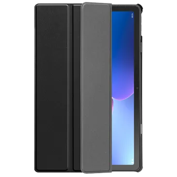 Just in Case Smart Tri-Fold Pu-Leder Book Hülle Schwarz Lenovo Tab M10 Plus (3rd Gen)