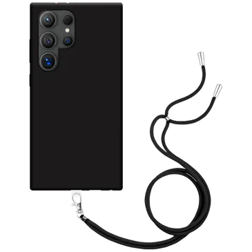 Just in Case TPU Back Cover Schwarz mit Koord Samsung Galaxy S24 Ultra