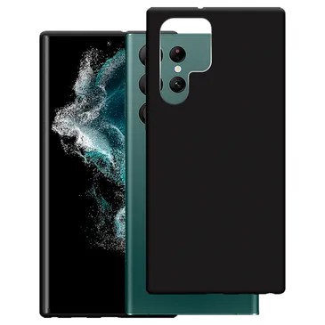 Just in Case TPU Back Cover Schwarz Samsung Galaxy S23 Ultra