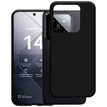 Just in Case TPU Back Cover Schwarz Xiaomi 14