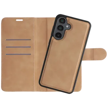 Just in Case Herausnehmbare Pu-Leder Book Hülle Braun Samsung Galaxy A36 5G/A56 5G