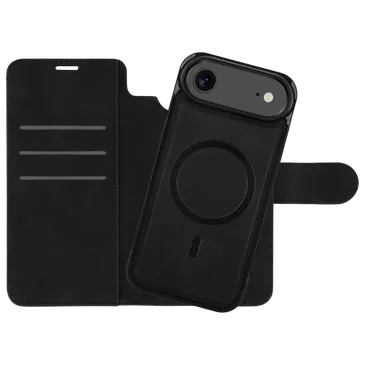 Just in Case Herausnehmbare PU-Leder Book Hülle Schwarz Apple iPhone Air