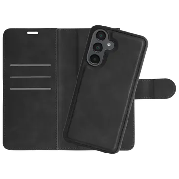 Just in Case Herausnehmbare Pu-Leder Book Hülle Schwarz Samsung Galaxy S25