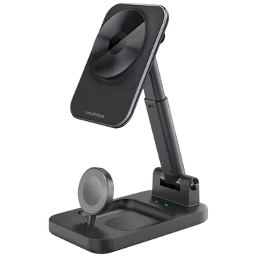 Mobilize 3-In-1 Kabellos Magnetisch Ladegerät 15W Schwarz