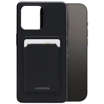 Mobilize Cardcase TPU Back Cover Schwarz Apple iPhone 15 Pro Max