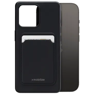 Mobilize Cardcase TPU Back Cover Schwarz Apple iPhone 15 Pro
