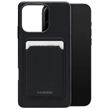 Mobilize Cardcase TPU Back Cover Schwarz Apple iPhone 16 Pro Max