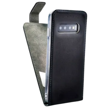 Mobilize Classic Gelly Flip Case Schwarz Samsung Galaxy S10+