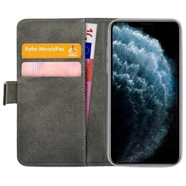 Mobilize Pu-Leder Book Hülle Schwarz Apple iPhone 11 Pro Max