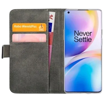 Mobilize Pu-Leder Book Hülle Schwarz OnePlus 8 Pro