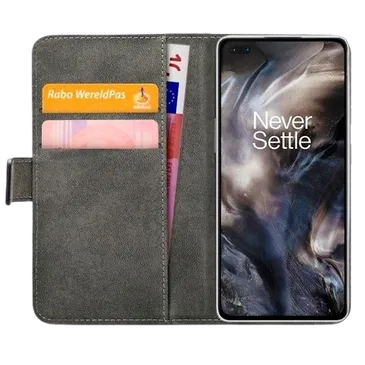 Mobilize Pu-Leder Book Hülle Schwarz OnePlus Nord