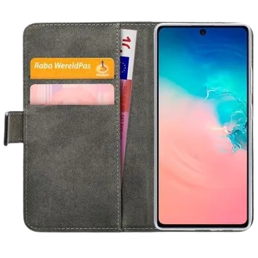 Mobilize Pu-Leder Book Hülle Schwarz Samsung Galaxy  S10 Lite