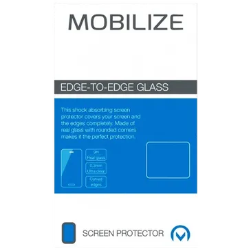 Mobilize Edge-To-Edge Glas Displayschutzfolie Schwarz Samsung Galaxy S10