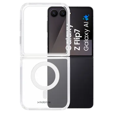 Mobilize PC Back Cover Durchsichtig Magnetisch Samsung Galaxy Z Flip 7