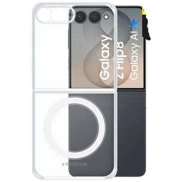 Mobilize PC Back Cover Durchsichtig Magnetisch Samsung Galaxy Z Flip 8