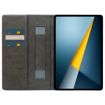 Mobilize Premium Folio PU-Leder Book Hülle Schwarz POCO Pad M1