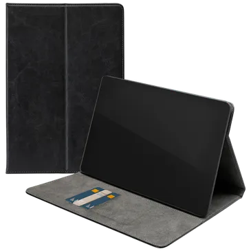 Mobilize Premium Folio Pu-Leder Book Hülle Schwarz Samsung Galaxy Tab S9+/S9 FE+/S10+