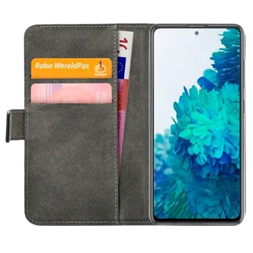 Mobilize PU-leder Book Case Schwarz Samsung Galaxy S20 FE 