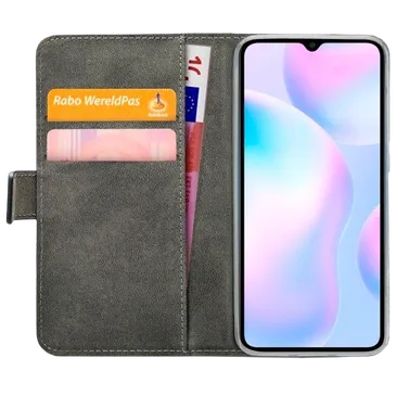 Mobilize PU-leder Book Case Schwarz Xiaomi Redmi 9A 