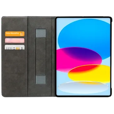 Mobilize Pu-Leder Book Hülle Schwarz Apple iPad 2022/2025 11