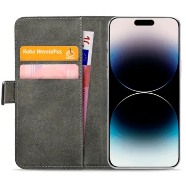 Mobilize Pu-Leder Book Hülle Schwarz Apple iPhone 14 Pro Max