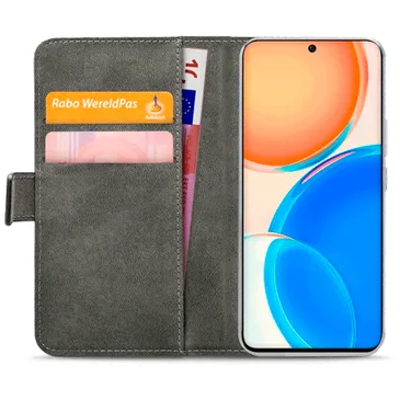 Mobilize Pu-Leder Book Hülle Schwarz Honor X8
