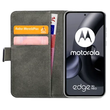 Mobilize Pu-Leder Book Hülle Schwarz Motorola Edge 30 Neo