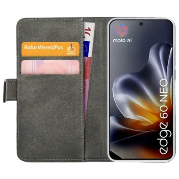 Mobilize PU-Leder Book Hülle Schwarz Motorola Edge 60 Neo