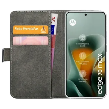 Mobilize PU-Leder Book Hülle Schwarz Motorola Edge 70 Max
