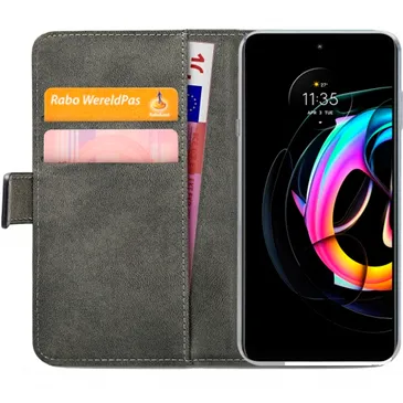 Mobilize PU-leder Schwarz Case Schwarz Motorola Edge 20 Lite