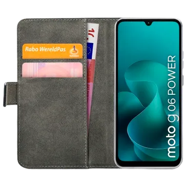 Mobilize PU-Leder Book Hülle Schwarz Motorola Moto G06/G06 Power