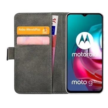 Mobilize PU-leder Book Case Schwarz Motorola Moto G30