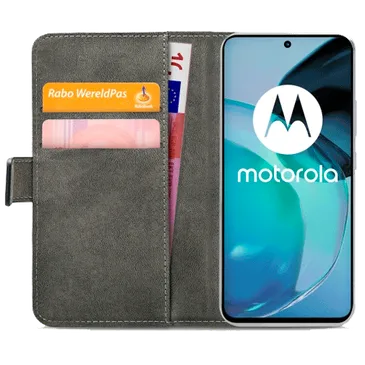 Mobilize Pu-Leder Book Hülle Schwarz Motorola Moto G72