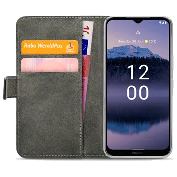 Mobilize Pu-Leder Book Hülle Schwarz Nokia G11 Plus
