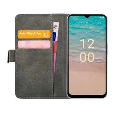 Mobilize Pu-Leder Book Hülle Schwarz Nokia G22