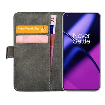 Mobilize Pu-Leder Book Hülle Schwarz OnePlus 11