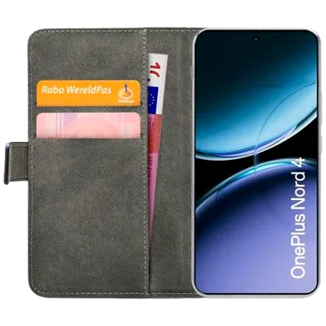 Mobilize Pu-Leder Book Hülle Schwarz OnePlus Nord 4