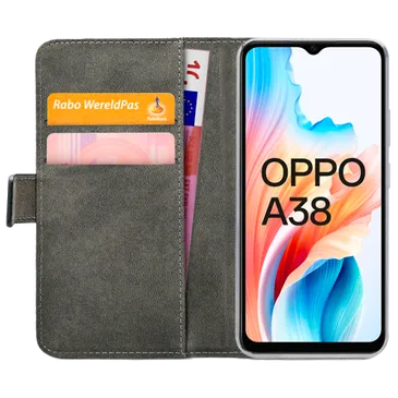 Mobilize Pu-Leder Book Hülle Schwarz OPPO A18/A38