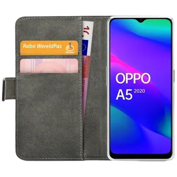 Mobilize PU-Leder Book Hülle Schwarz OPPO A5 5G