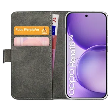 Mobilize PU-Leder Book Hülle Schwarz OPPO Reno16 5G