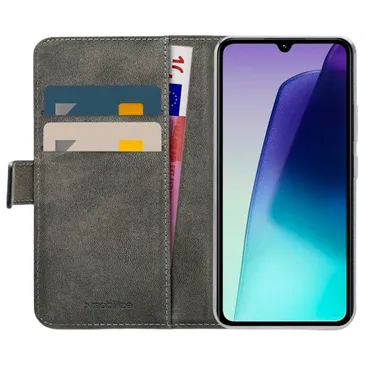 Mobilize Pu-Leder Book Hülle Schwarz Poco C75/Xiaomi Redmi 14C