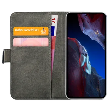Mobilize Pu-Leder Book Hülle Schwarz Poco F5 Pro