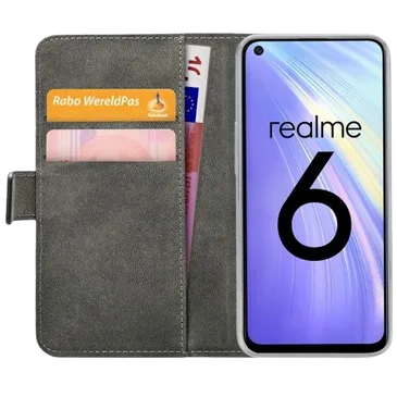 Mobilize PU-leder Book Case Schwarz Realme 6S