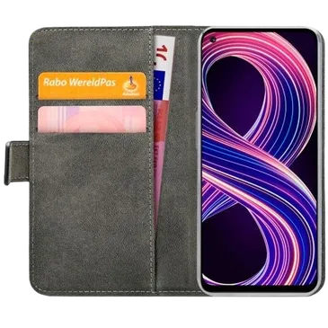 Mobilize PU-leer Book Case Schwarz Realme 8 5G/Narzo 30 5G