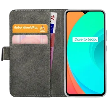 Mobilize PU-leder Book Case Schwarz Realme C11