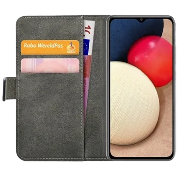 Mobilize PU-leder Book Case Schwarz Samsung Galaxy A02s