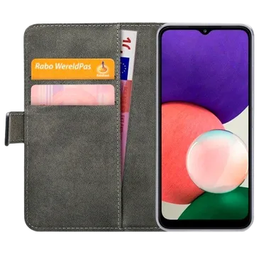 Mobilize PU-leer Book Case Schwarz Samsung Galaxy A22 5G