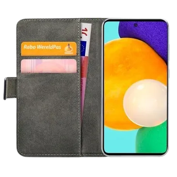 Mobilize Pu-Leder Book Hülle Schwarz Samsung Galaxy A52/A52S