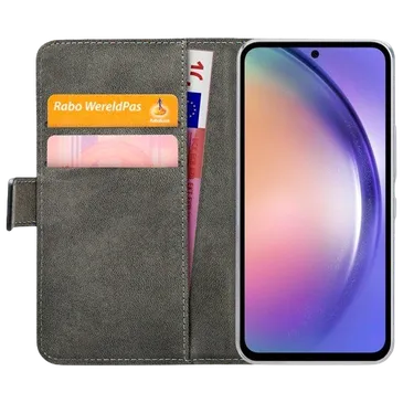 Mobilize Pu-Leder Book Hülle Schwarz Samsung Galaxy A54